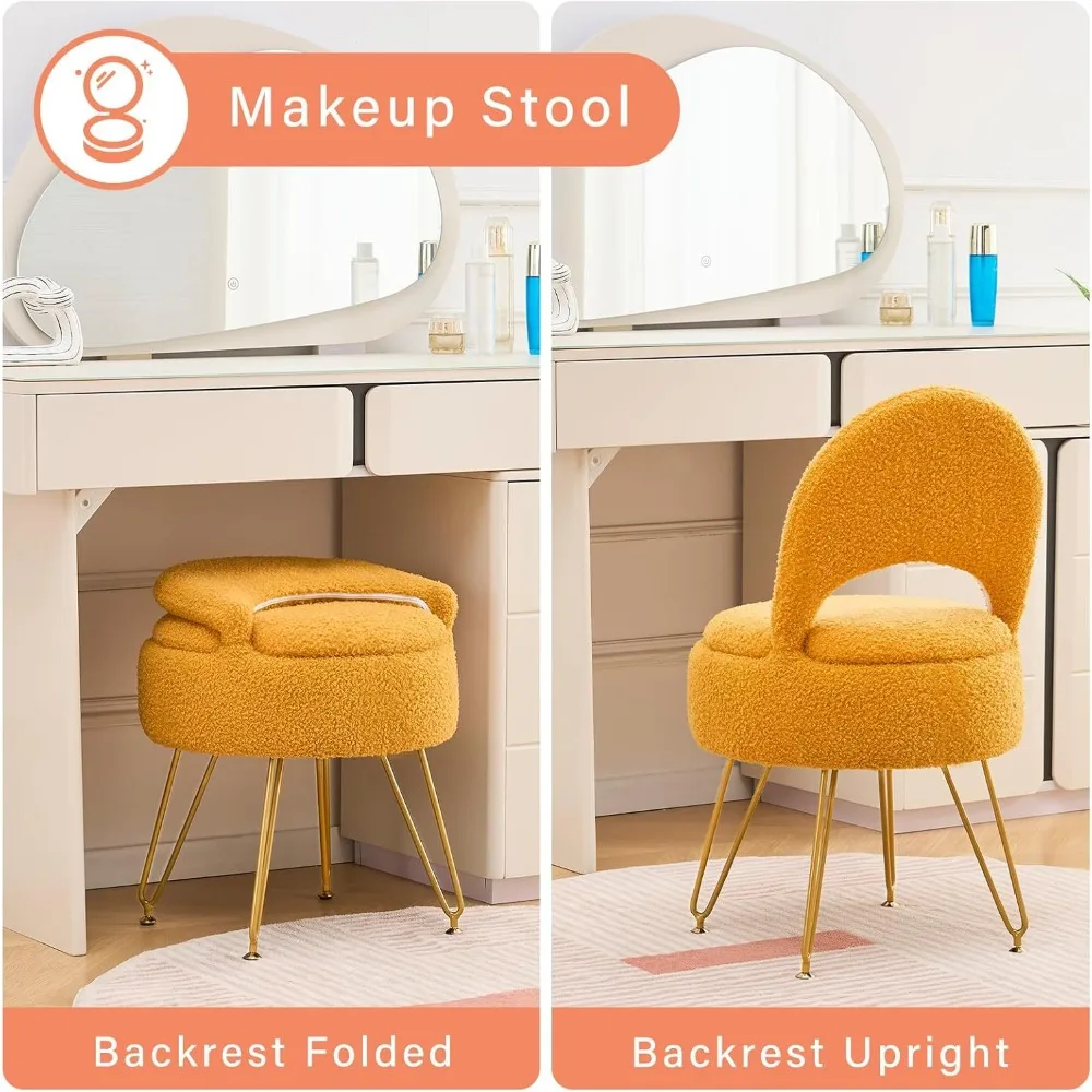 Bedroom Furniture - كرسي تزيين بسيط مصنوع من قماش