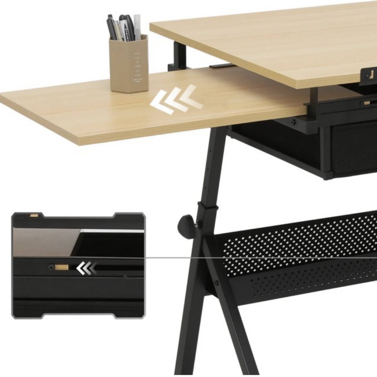 Tables - طاولة رسم متعددة الاستخدامات مع أدراج،