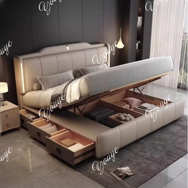 XM 180x200 سم إطار سرير مزدوج  - مراجعة King Size Bed Frame With Storage Drawers وسعره