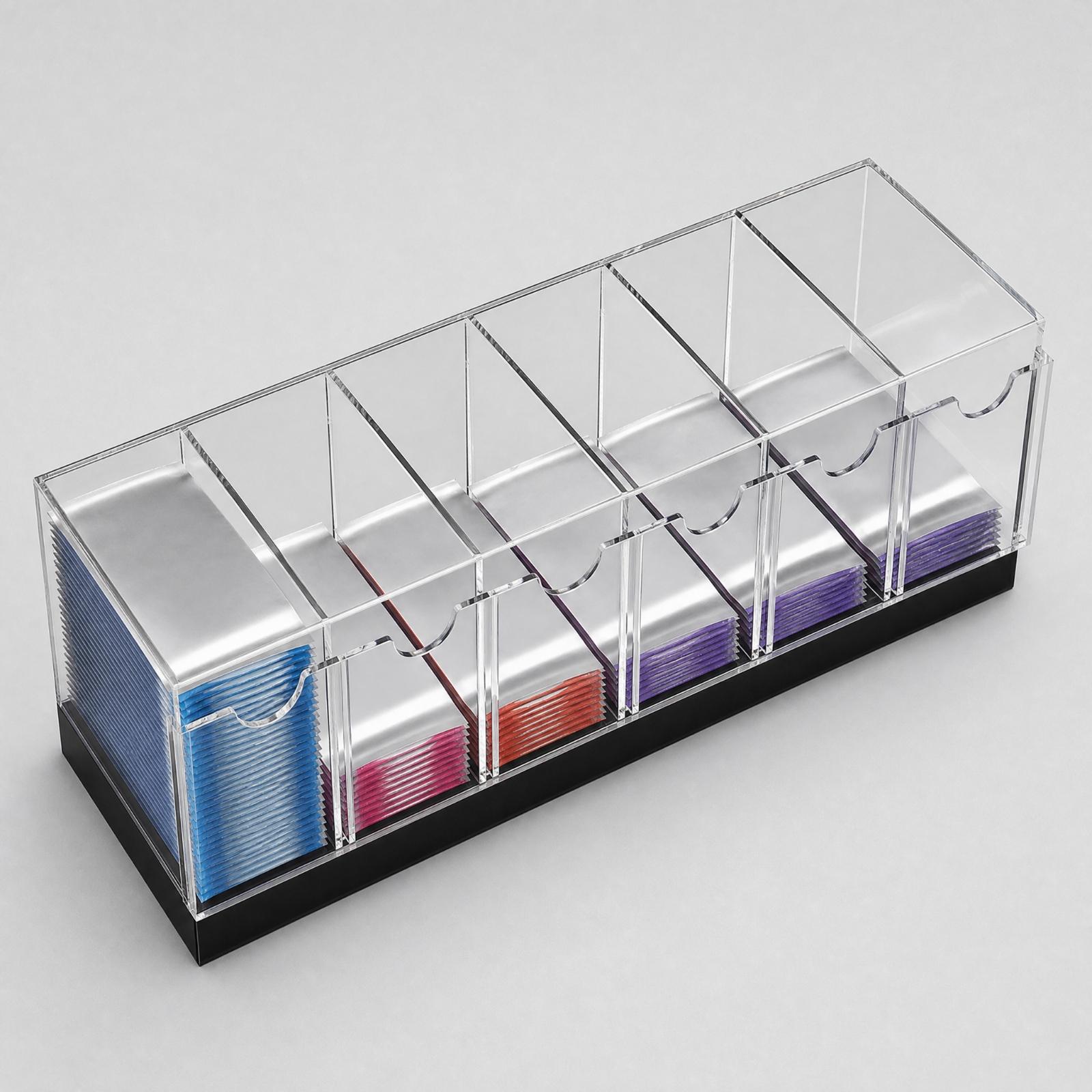 صندوق عرض بطاقات مقسم، بدون غط - مراجعة Storage وسعره