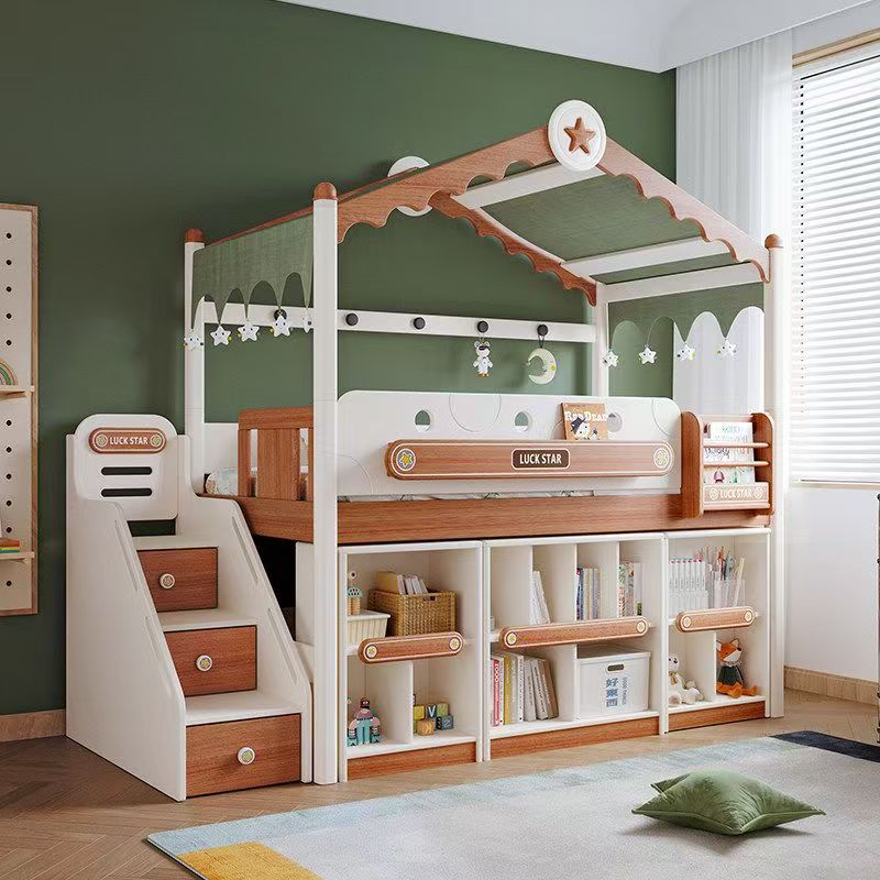 # سرير بطابقين خشبي من الخشب ا - مراجعة Bunk Bed With Stairs And Slide وسعره