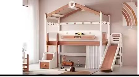 # سرير بطابقين خشبي من الخشب ا - مراجعة Bunk Bed With Stairs And Slide وسعره