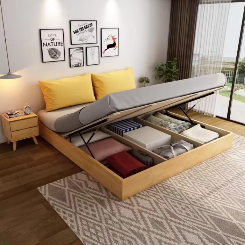 إطار سرير تخزين بآلية رفع غازي - مراجعة Gas Lift Storage Bed Hydraulic وسعره