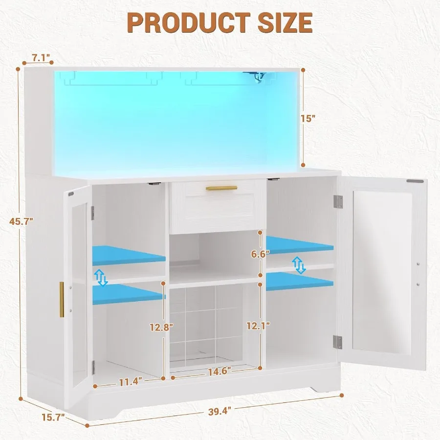 خزانة بار للقهوة مزودة بإضاءة  - مراجعة Storage وسعره